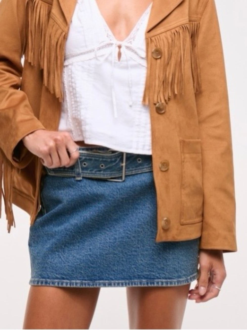 Abercrombie & Fitch Blue Denim Mini Skirt